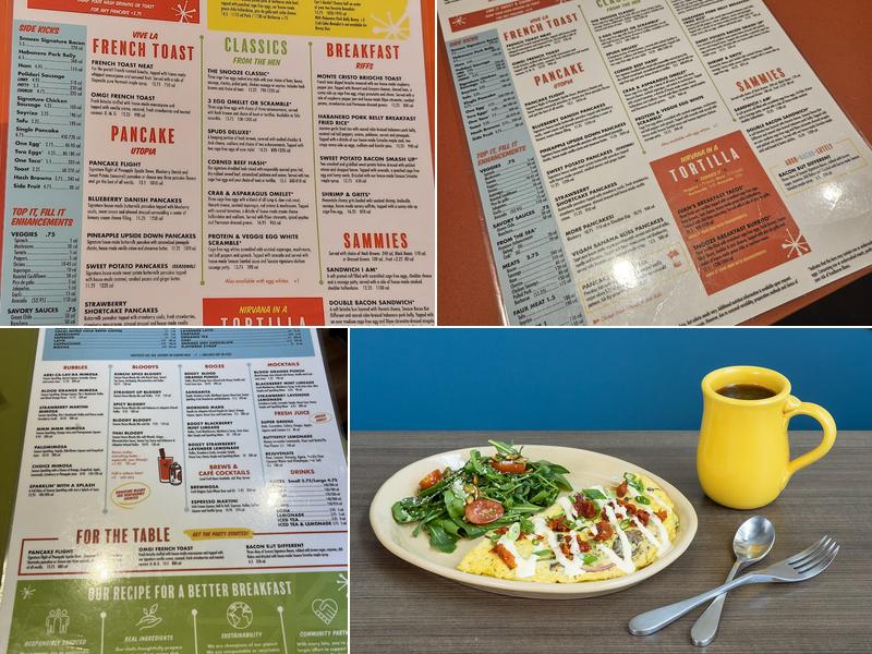 Snooze, an A.M. Eatery Menu