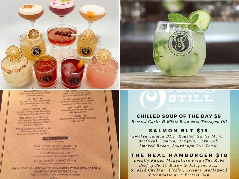 Social Still Distillery Menu