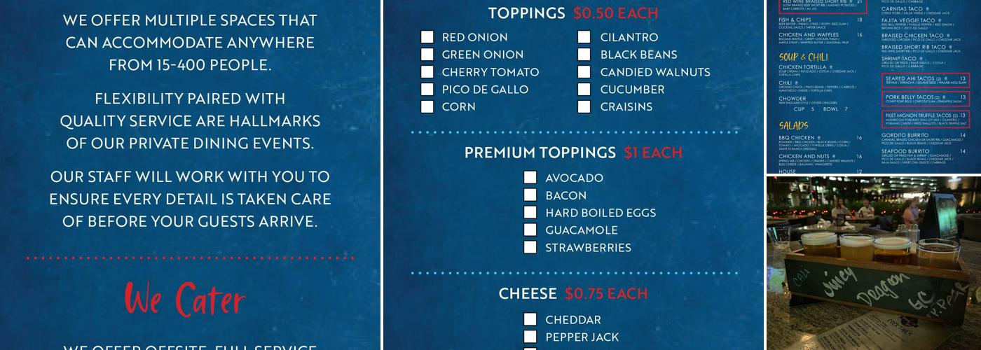 Social Tap Scottsdale Menu