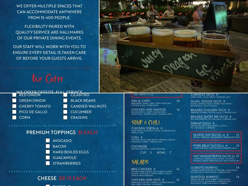 Social Tap Scottsdale Menu