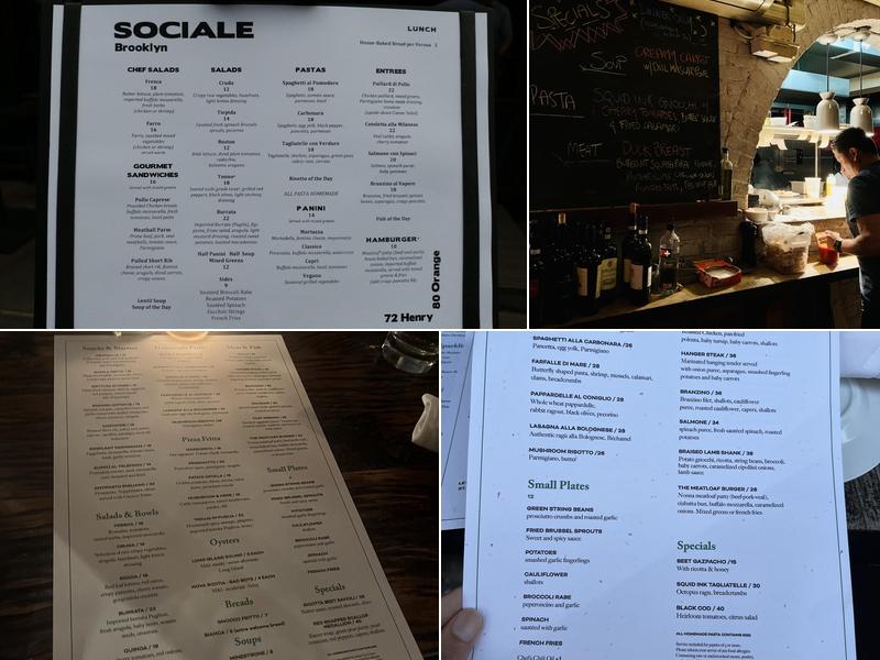 Sociale Menu