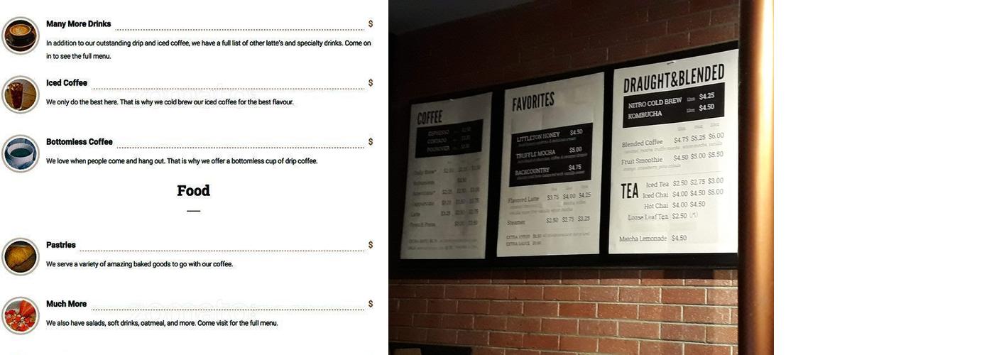 Solid Grounds Coffee House Menu