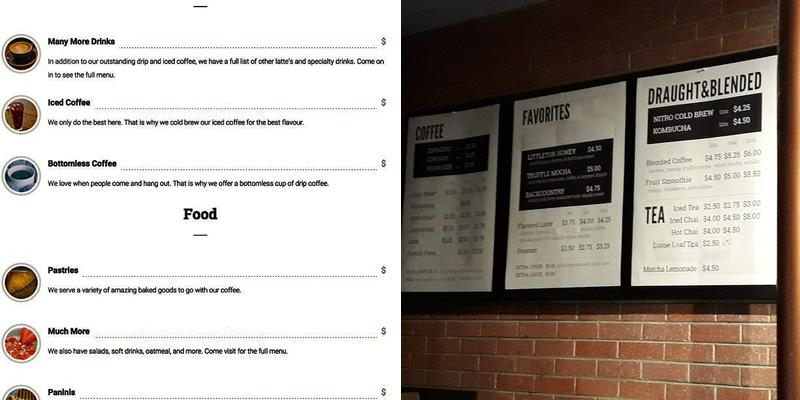 Solid Grounds Coffee House Menu