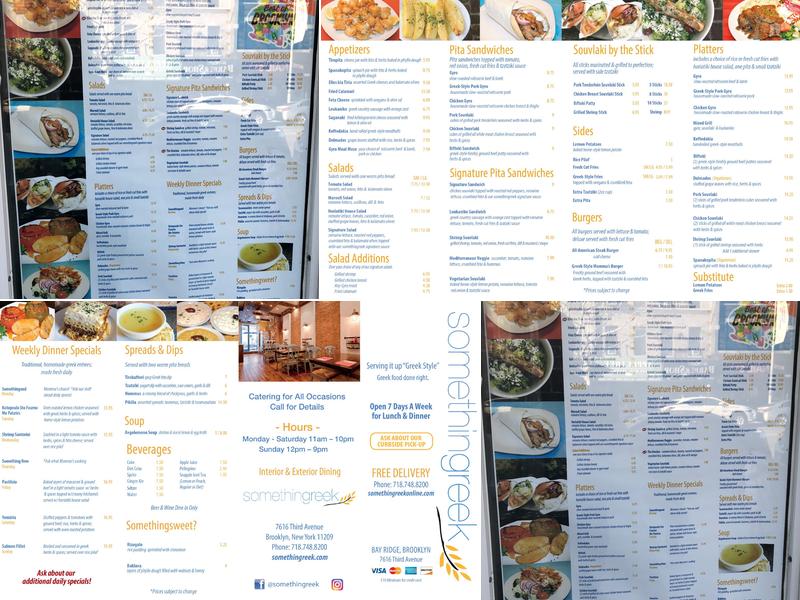somethingreek Menu