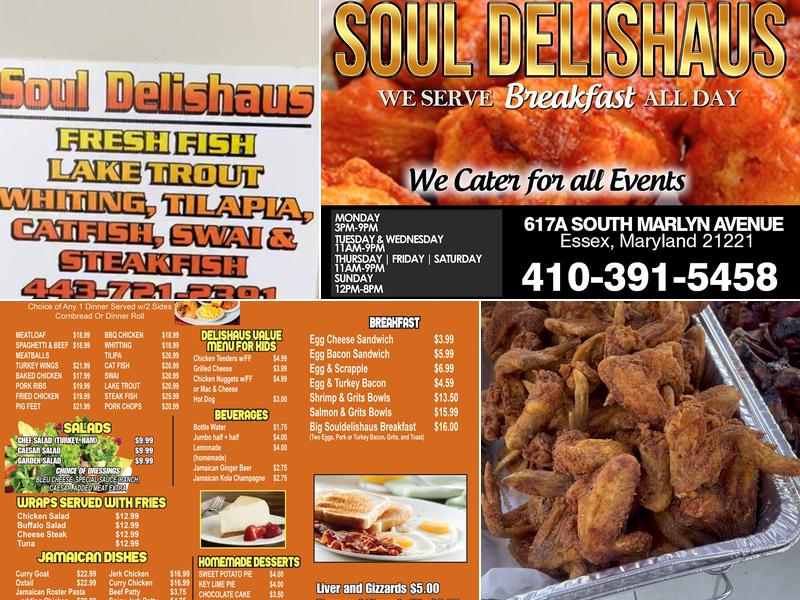 Soul Delishaus Menu