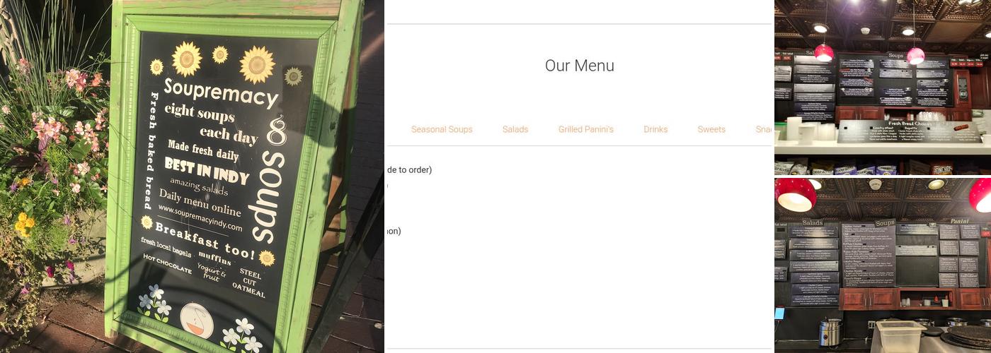 Small Batch Soups by Soupremacy Menu