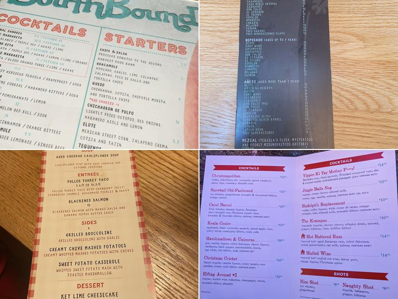 SouthBound Menu