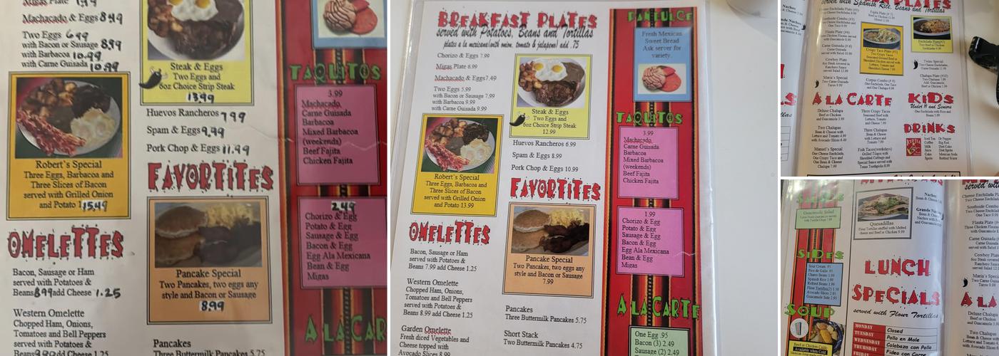 Southside Barbacoa Menu