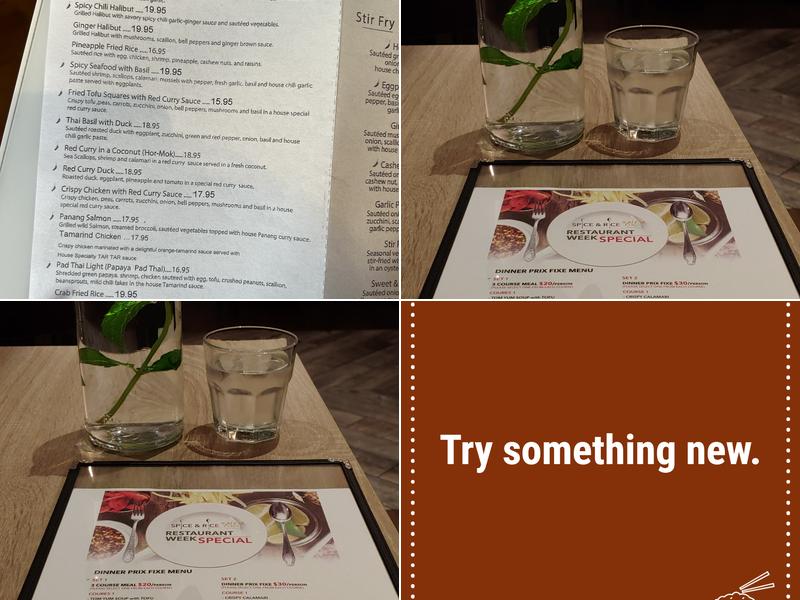 Spice & Rice Kitchen Menu