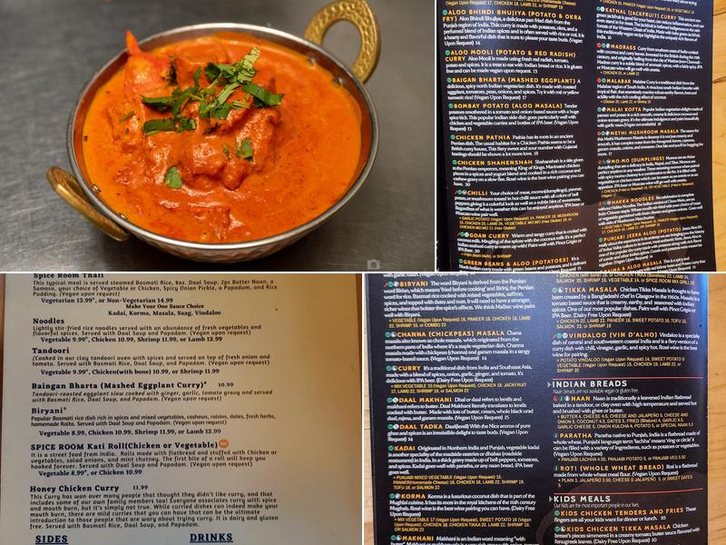 SPICE ROOM Menu