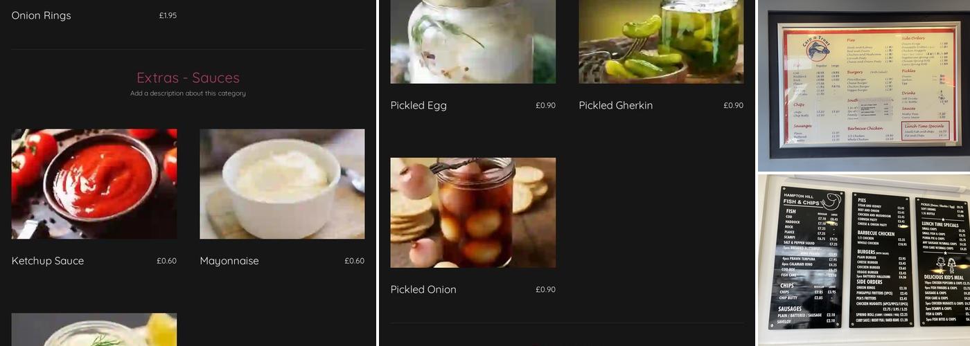 Hampton Hill Fish & Chips Menu