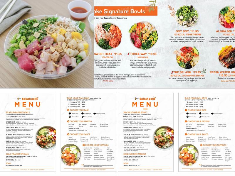 Splash Poke Menu