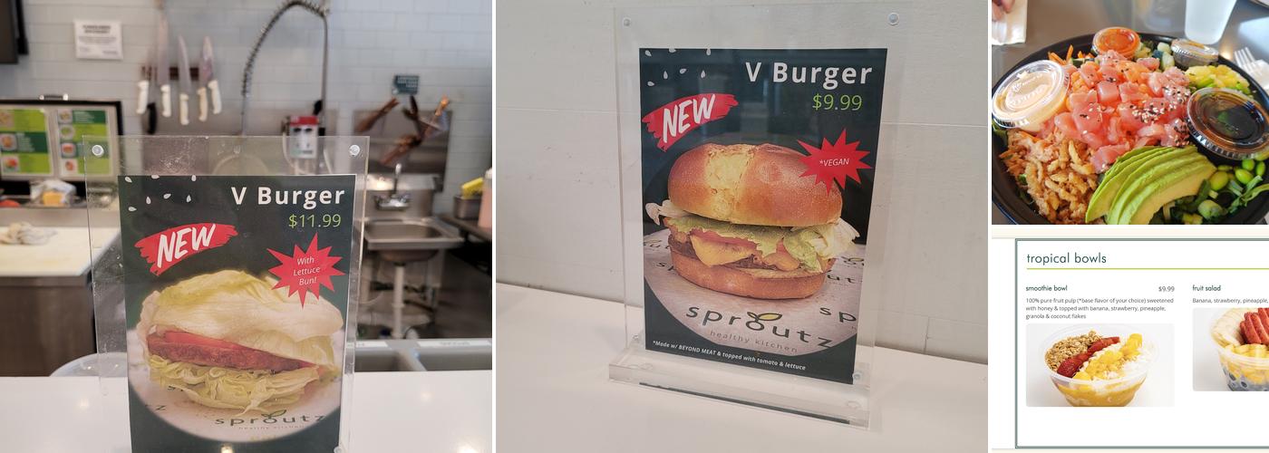 Sproutz - Sunny Isles Menu