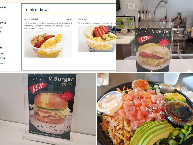 Sproutz - Sunny Isles Menu