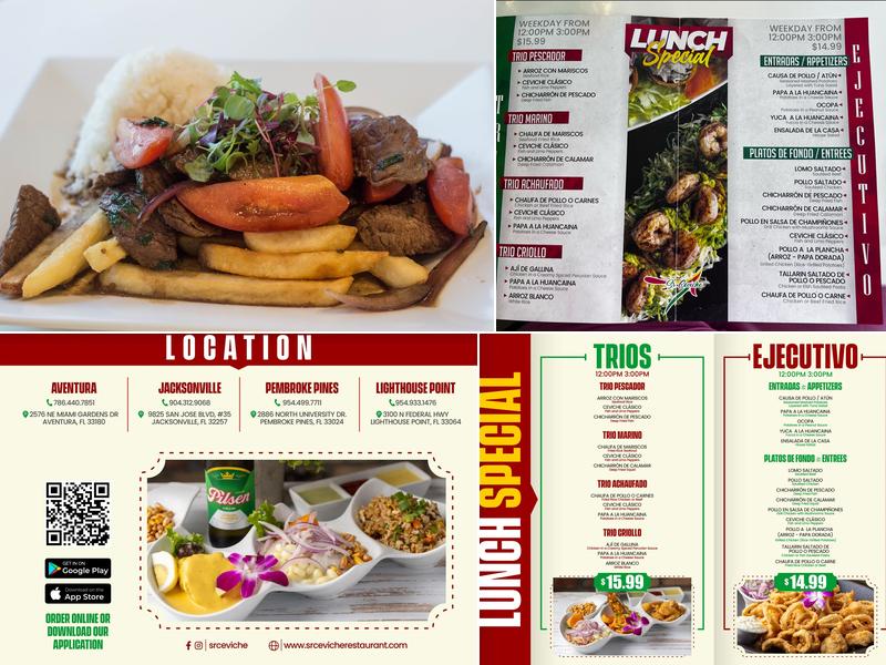 Sr. Ceviche Pembroke Pines Menu