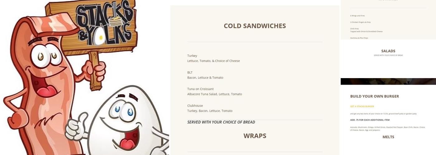 Stacks & Yolks Menu