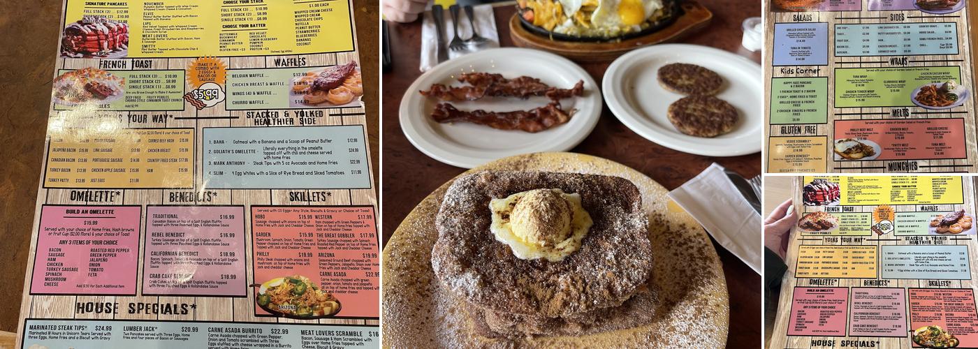 Stacks and Yolks Menu