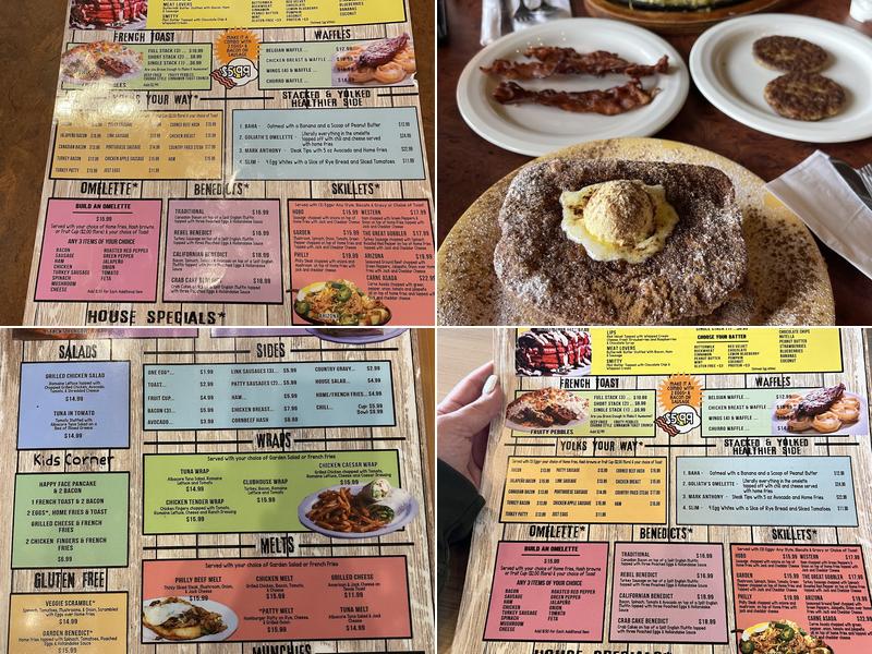 Stacks and Yolks Menu