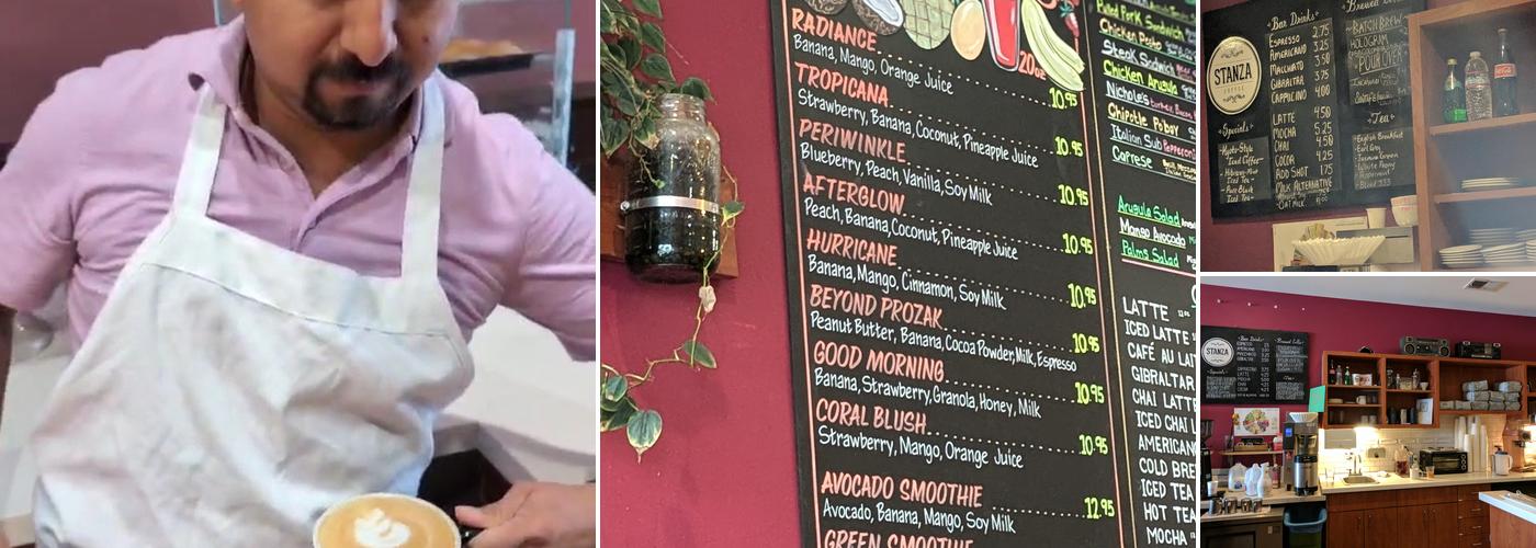 Stanza Coffee Bar Menu