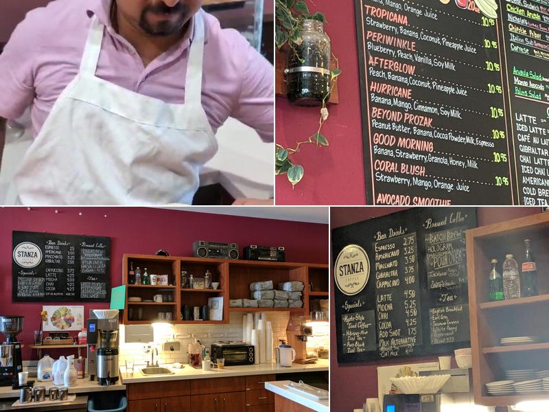 Stanza Coffee Bar Menu