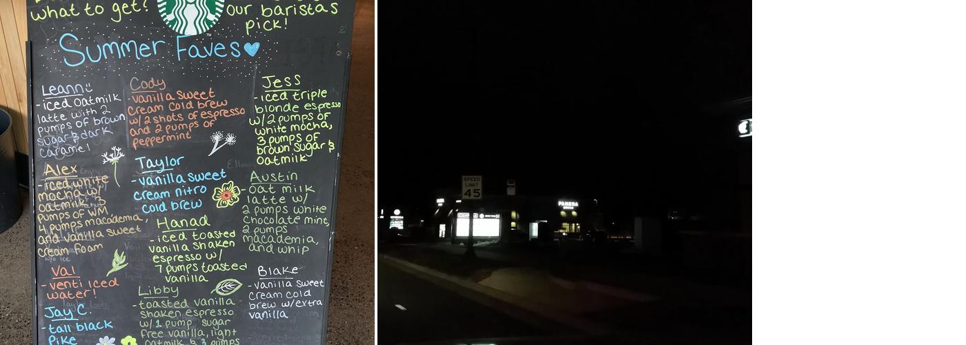 Starbucks Menu