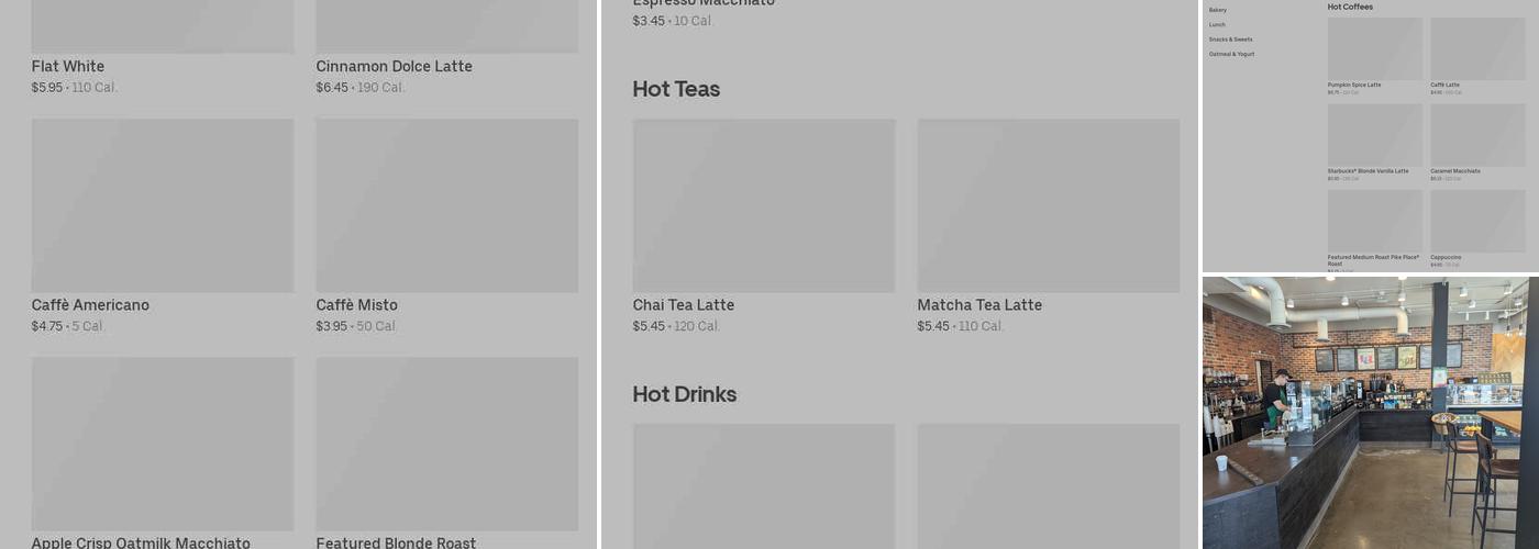 Starbucks Menu