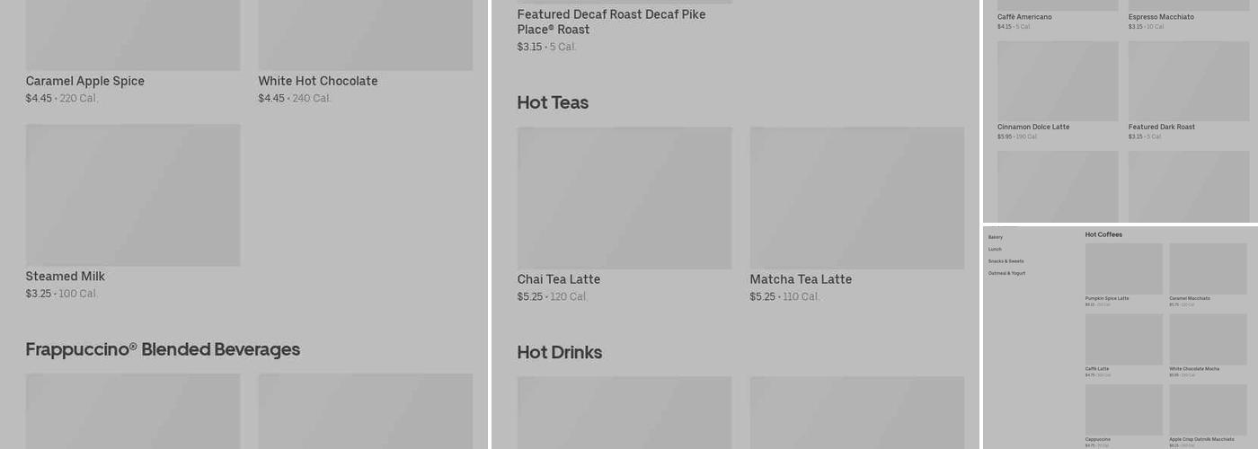 Starbucks Menu