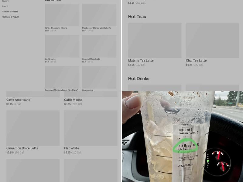 Starbucks Menu