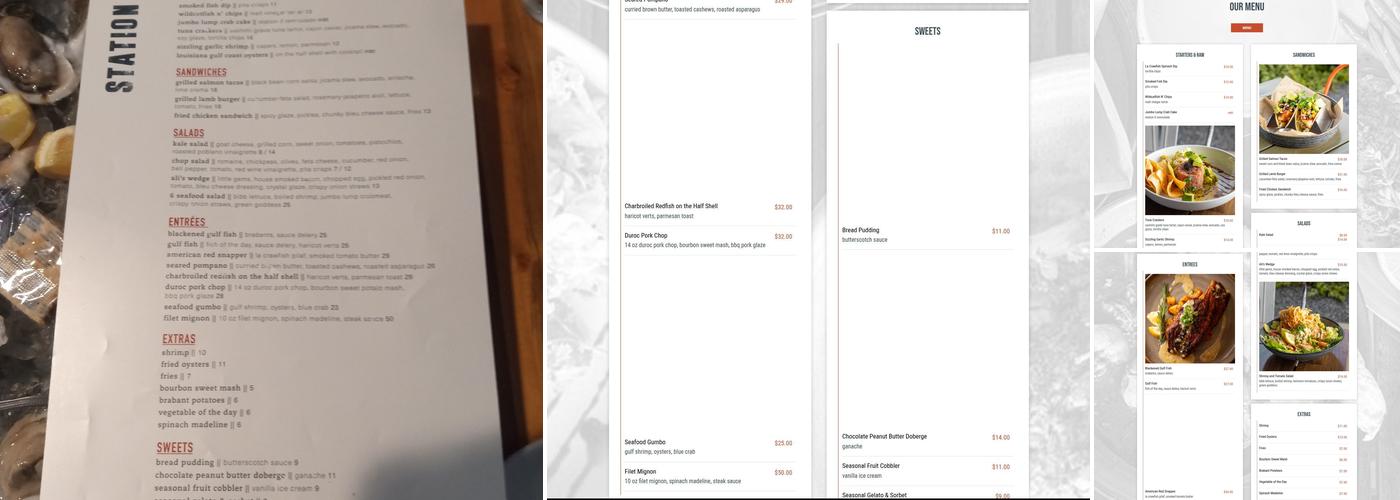 Station 6 Menu