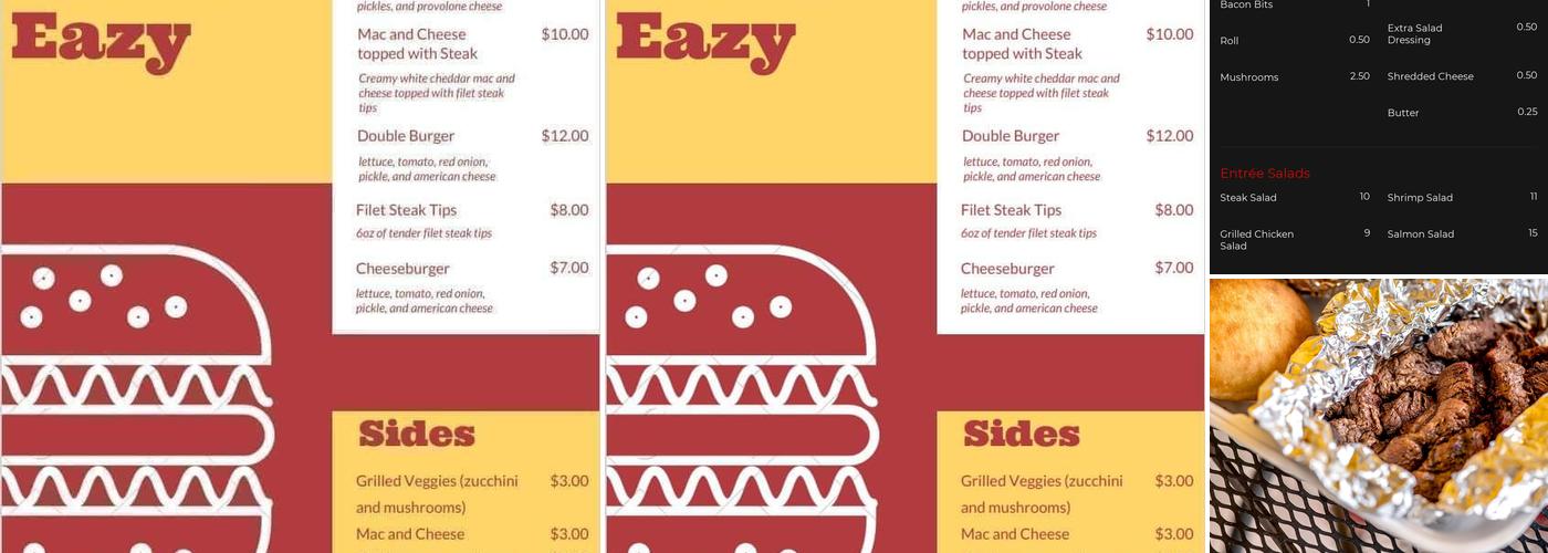 Steak It Eazy Menu