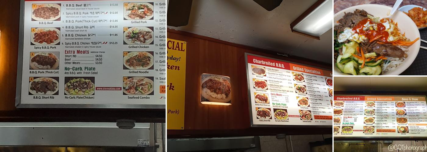 Steve's Korean Bar-B-Que Menu