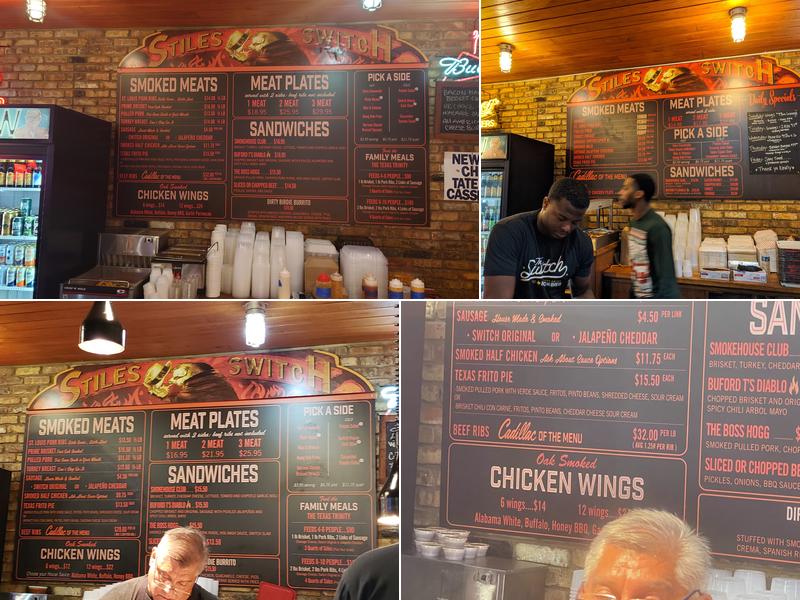 Stiles Switch BBQ Menu