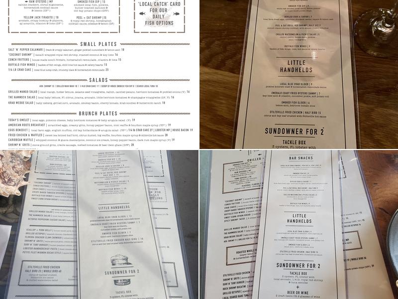 Stiltsville Fish Bar Menu
