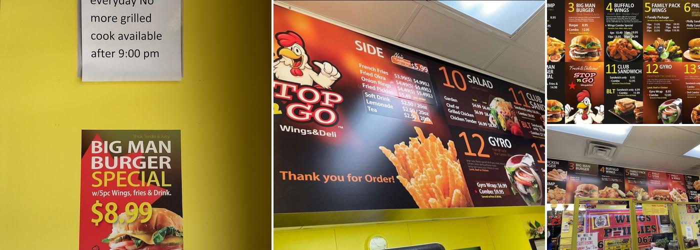 Stop N Go Wings & Deli Menu