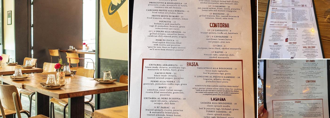 Storico Fresco Ristorante Menu