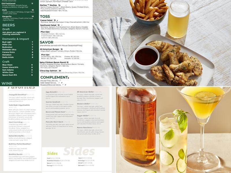 Stratus Restaurant & Bar Menu
