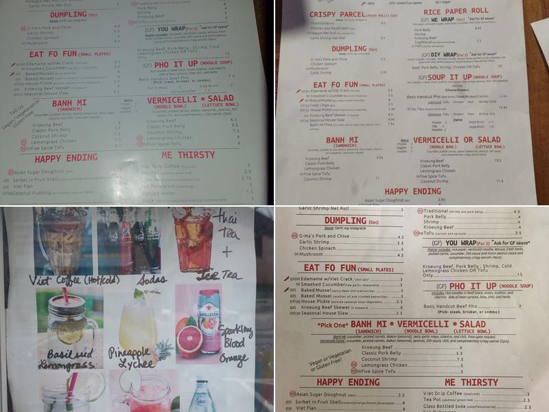 Streetside Menu