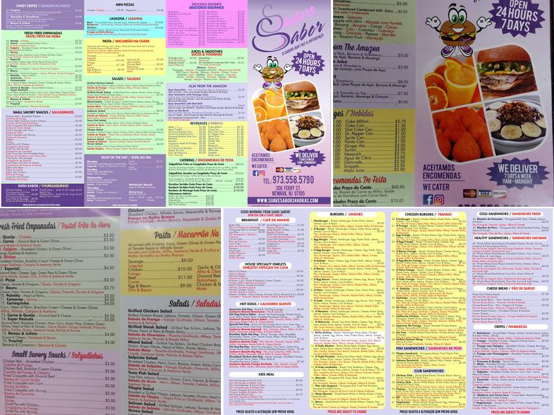 Suave Sabor Menu