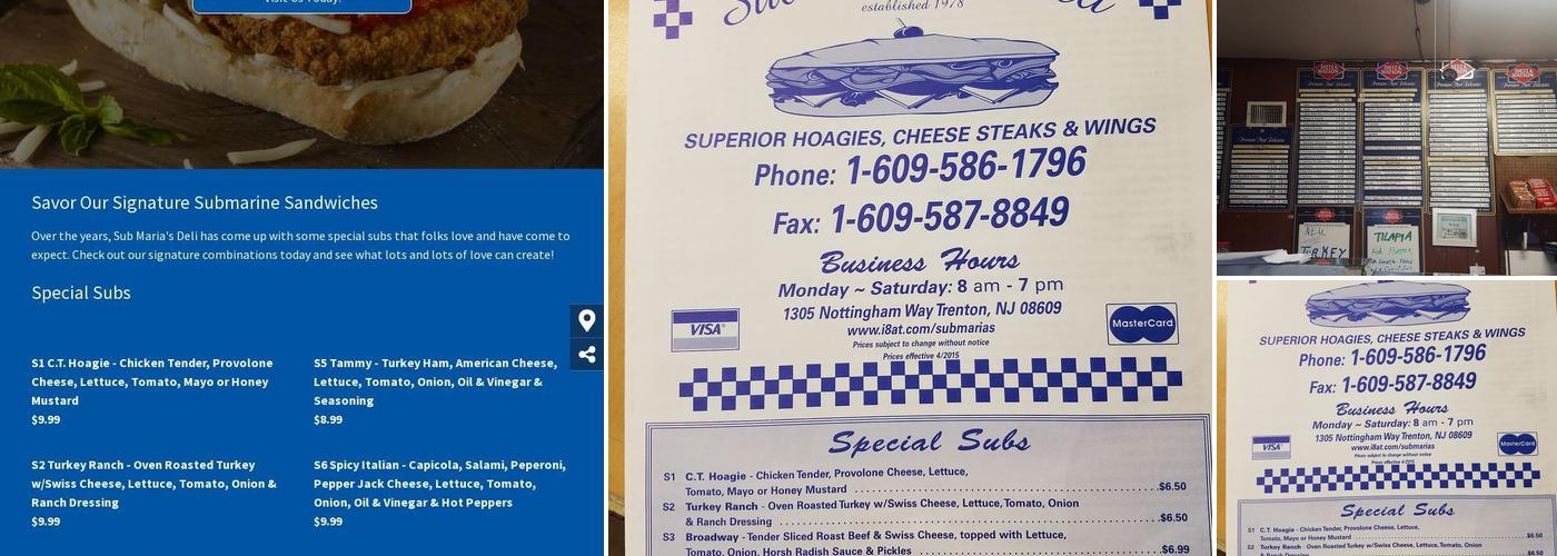 Sub Maria's Deli Menu