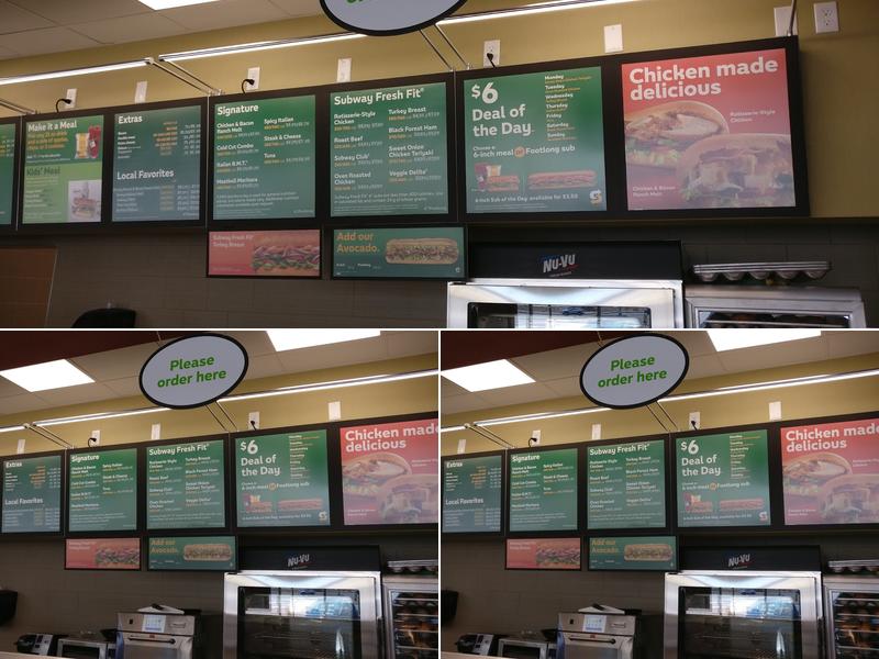 Subway Menu