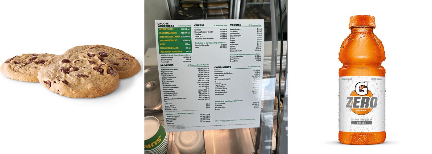 Subway Menu