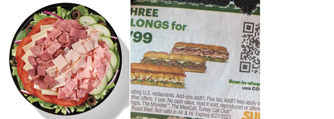 Subway Menu