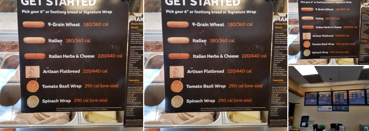 Subway Menu