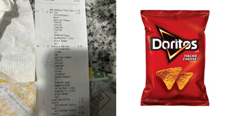 Subway Menu
