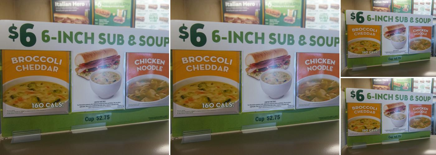 Subway Menu
