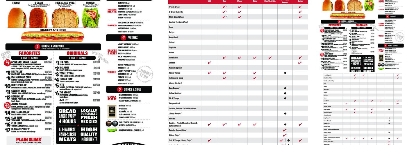 Jimmy John's Menu