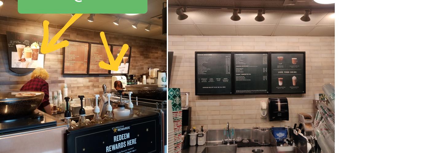 Starbucks Menu