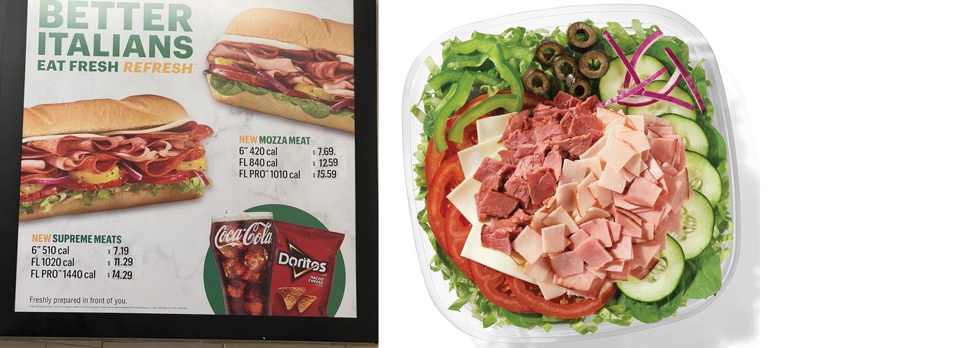 Subway Menu