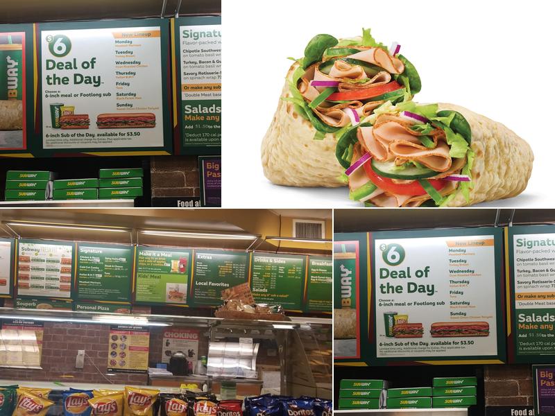 Subway Menu