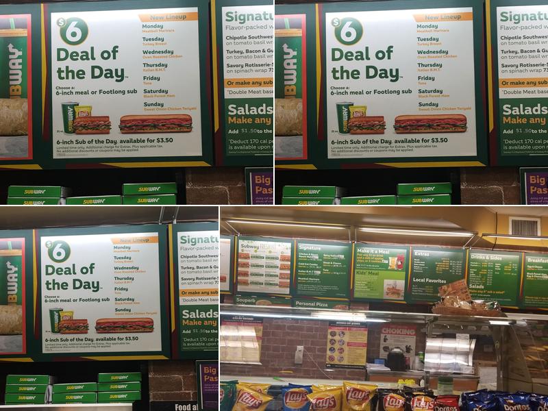 Subway Menu